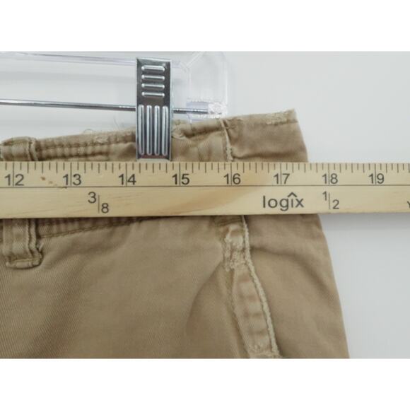 Y2K American Eagle Shorts Mens‎ 33 Khaki Distressed Cargo Utility Grunge - Picture 8 of 11